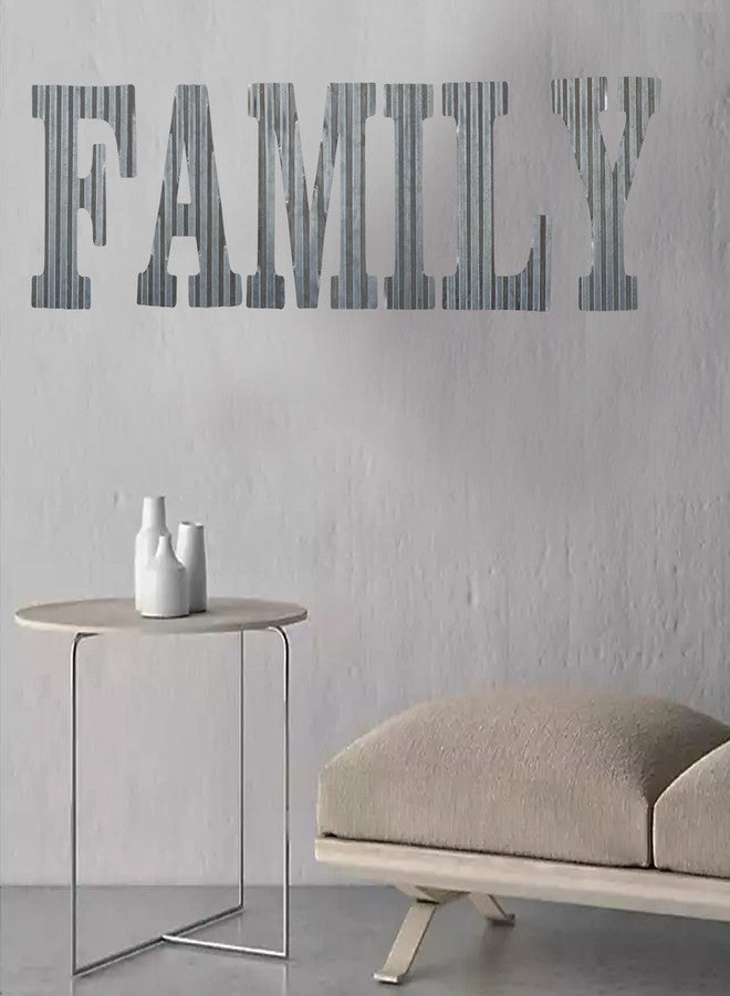 COLLECTIVE HOME كوليكتيف هوم - ديكور حائط معدني على شكل حروف مقاس 12 بوصة، أرقام من الفولاذ المجلفن، رموز ديكور معلقة ريفية، زخرفة معدنية مموجة، رقم المنزل (أ) - Image 5